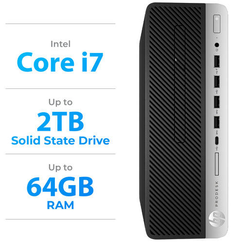 Desktop computer up - computer, pc